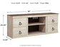 Ashley Express - Mueble para TV Willowton con opción de chimenea