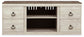 Ashley Express - Mueble para TV Willowton con opción de chimenea