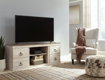 Ashley Express - Mueble para TV Willowton con opción de chimenea