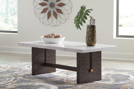Ashley Express - Mesa de centro rectangular Burkhaus