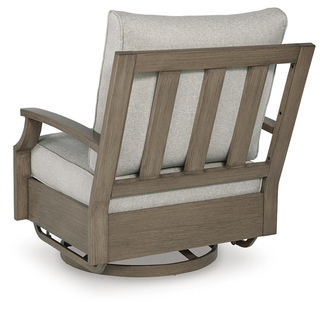 Ashley Express - Sillón giratorio y deslizante Rainier Ranch con cojín