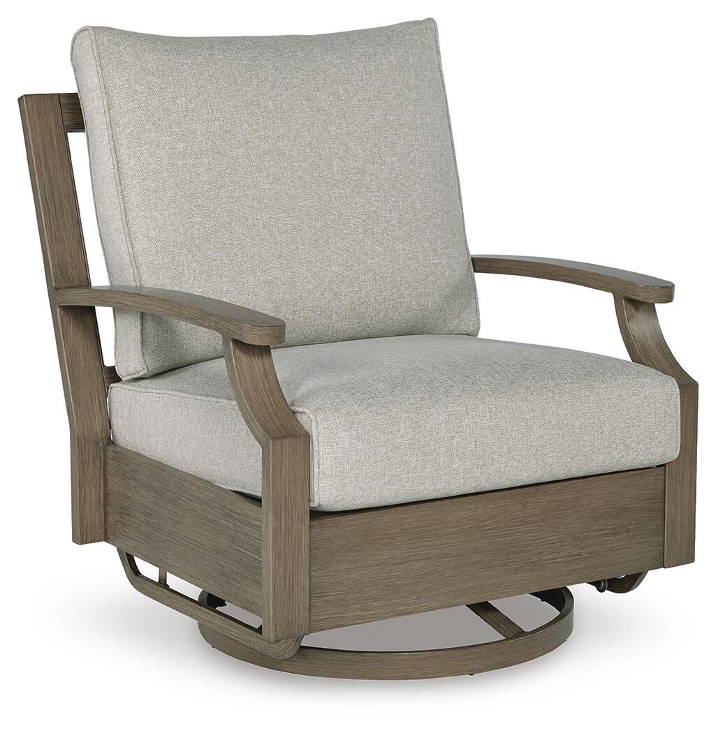 Ashley Express - Sillón giratorio y deslizante Rainier Ranch con cojín