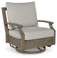 Ashley Express - Sillón giratorio y deslizante Rainier Ranch con cojín