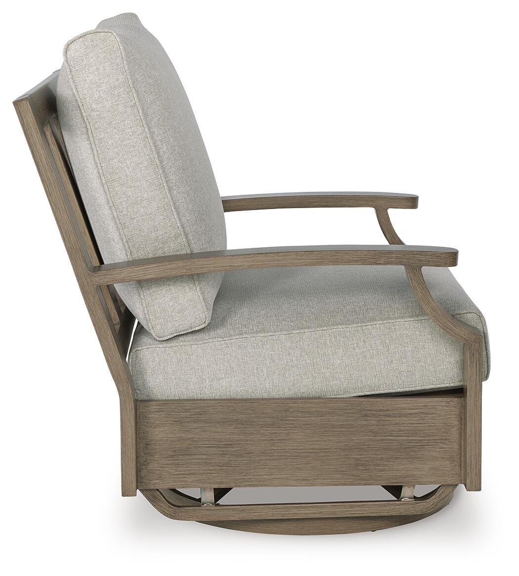 Ashley Express - Sillón giratorio y deslizante Rainier Ranch con cojín