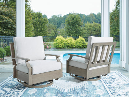 Ashley Express - Sillón giratorio y deslizante Rainier Ranch con cojín