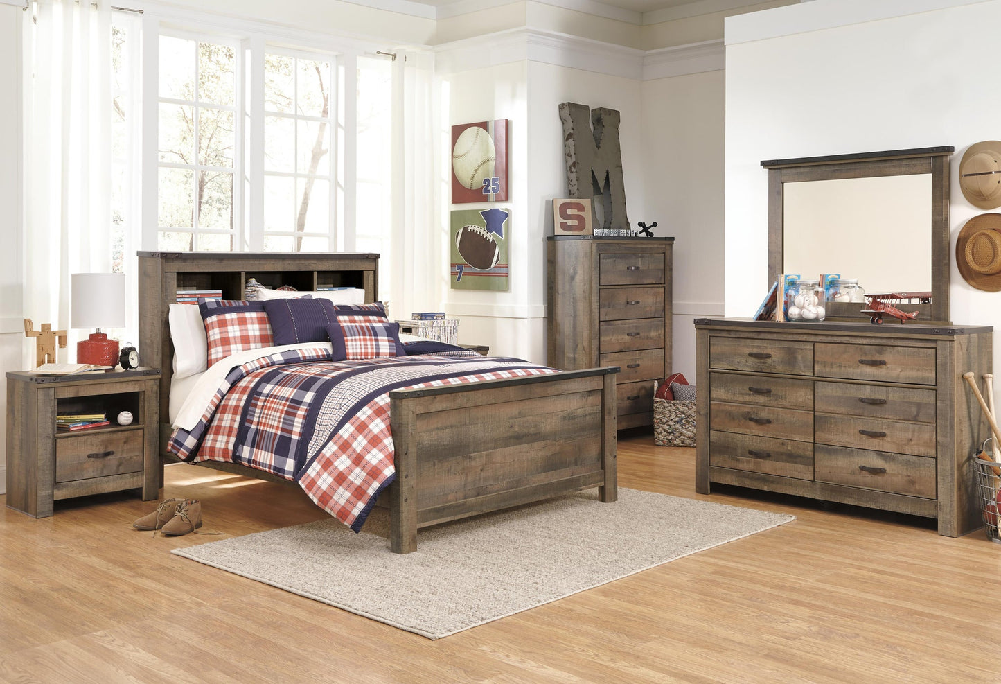 Ashley Express - Trinell  Bookcase Panel Bed