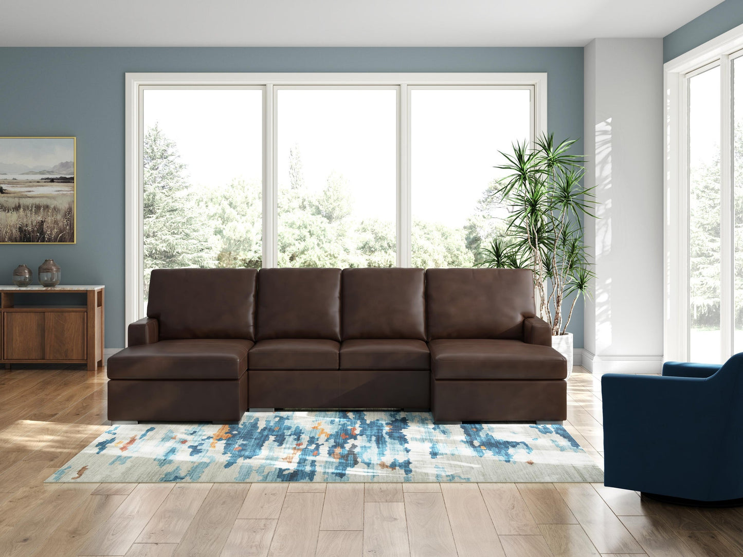 Seccional de 3 piezas McDowlan con chaise doble