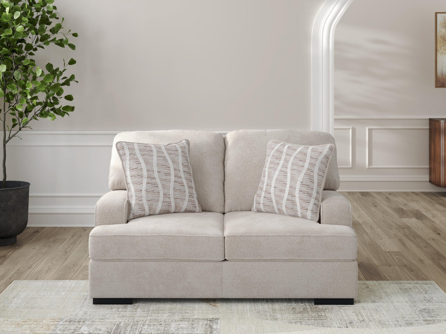 Loveseat de alto perfil