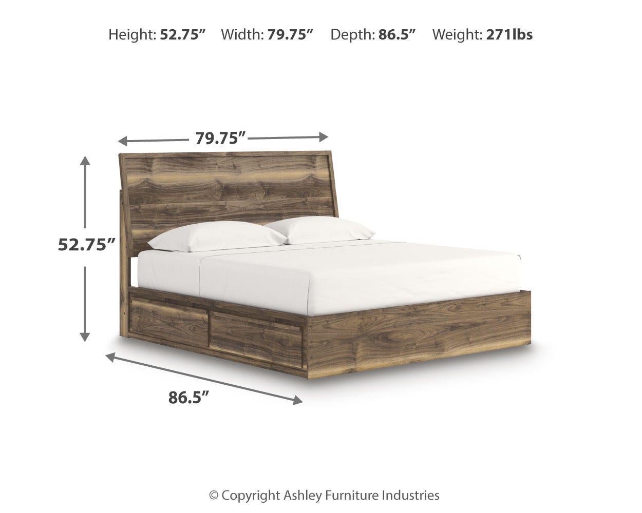 Ashley Express - Chirason  Panel Bed With Storage