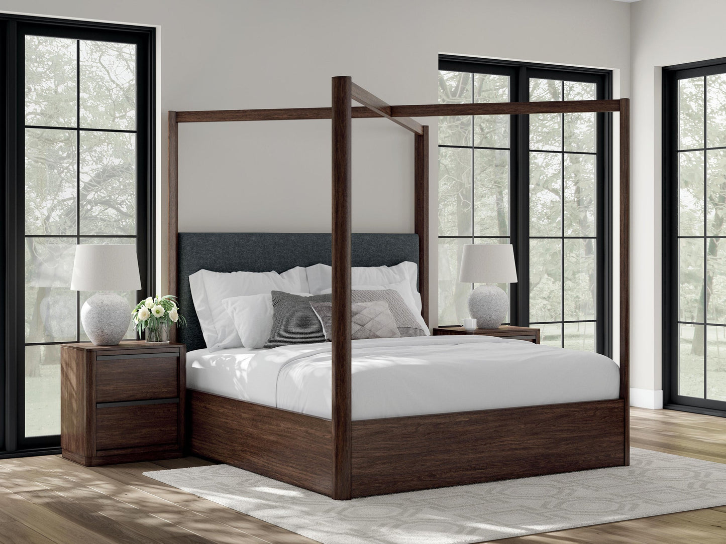 Cama con dosel Dilenno