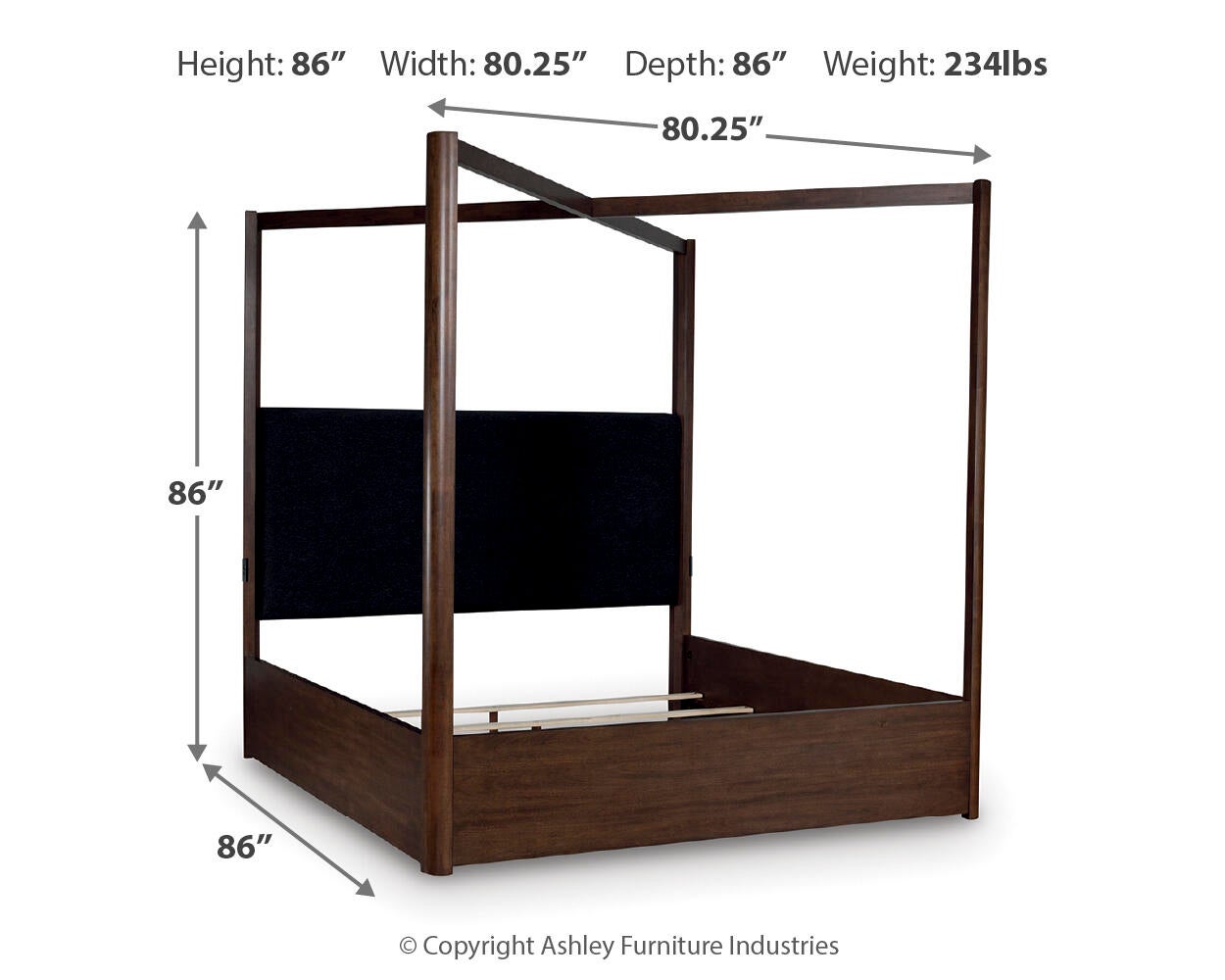 Cama con dosel Dilenno