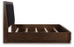 Cama tapizada con paneles Dilenno California