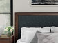 Cama tapizada con paneles Dilenno California