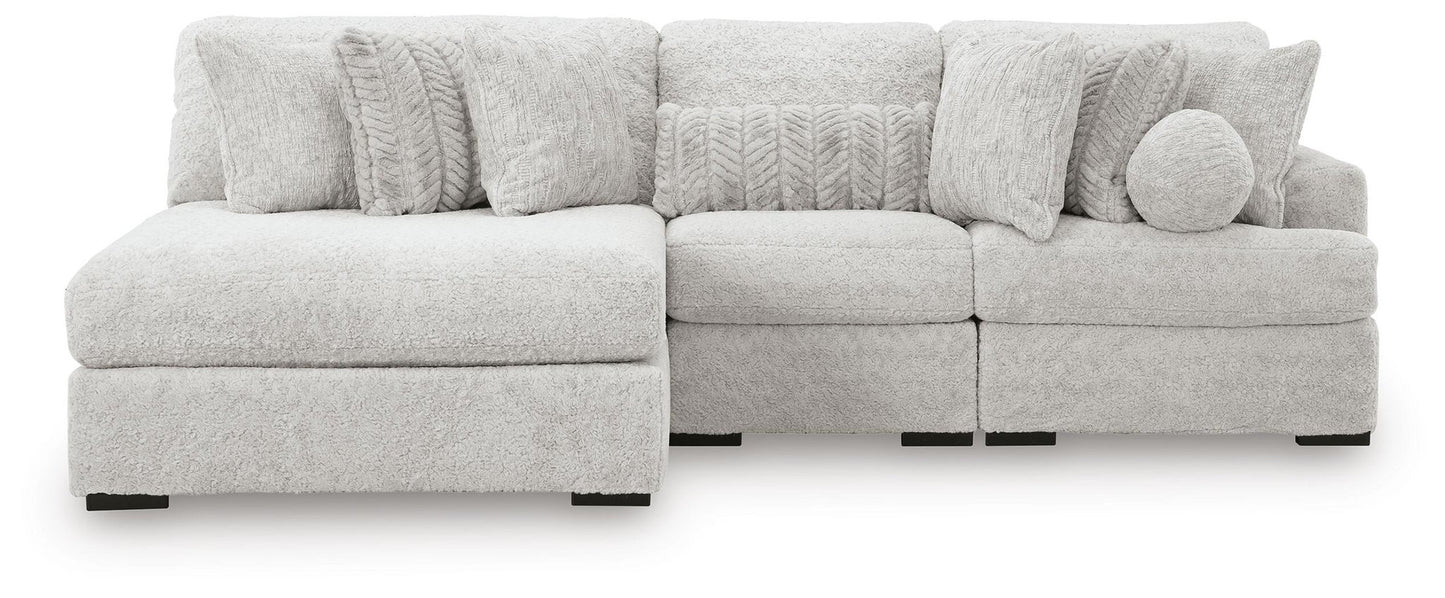Sofá seccional de 3 piezas Cuddle Plush con chaise longue
