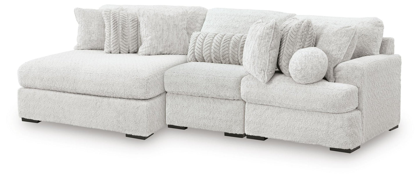 Sofá seccional de 3 piezas Cuddle Plush con chaise longue