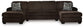 Seccional de 3 piezas Kimlee con doble chaise longue