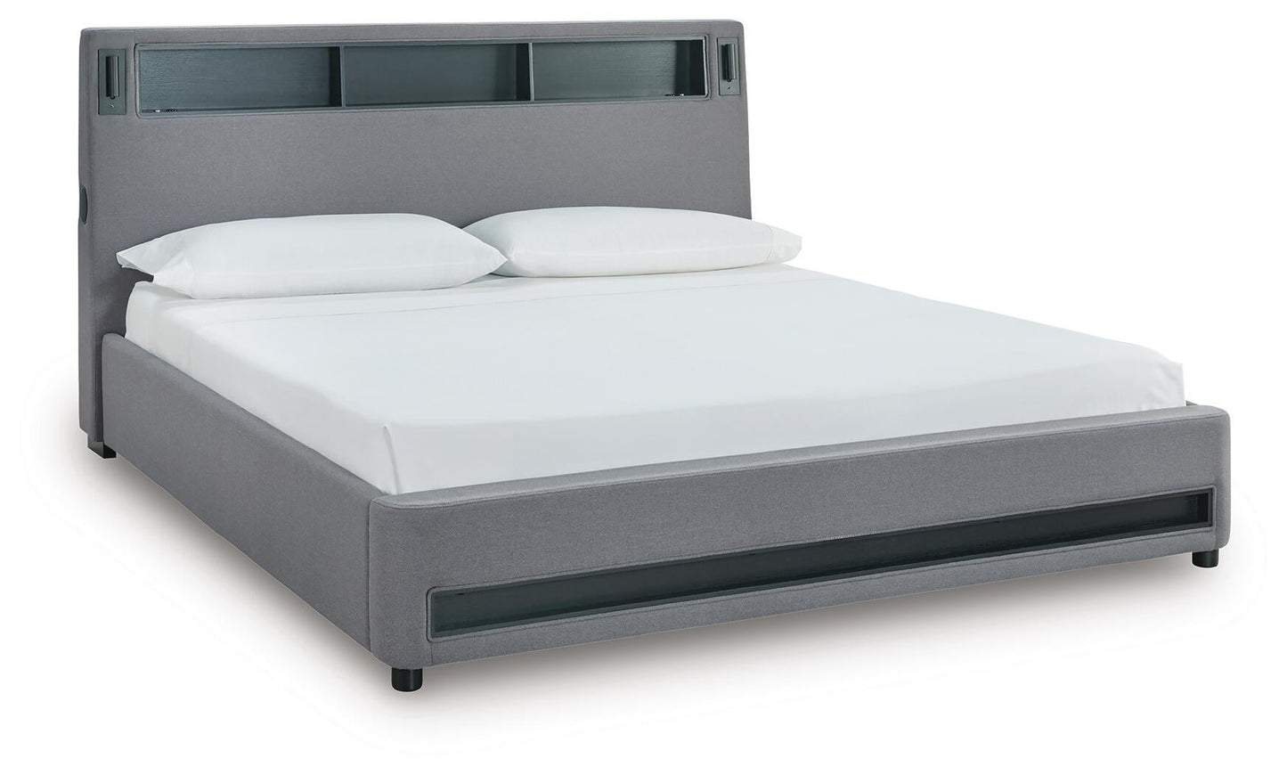 Verishaw  Upholstered Bed With Wireless Audio