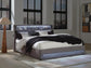 Verishaw  Upholstered Bed With Wireless Audio