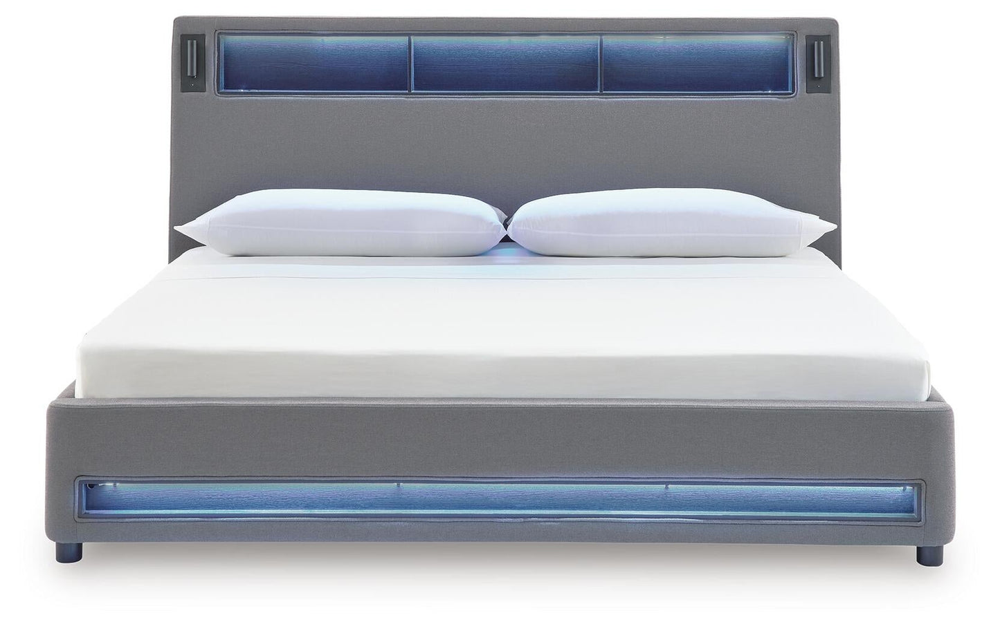 Verishaw  Upholstered Bed With Wireless Audio