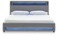 Verishaw  Upholstered Bed With Wireless Audio