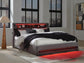 Verishaw  Upholstered Bed With Wireless Audio