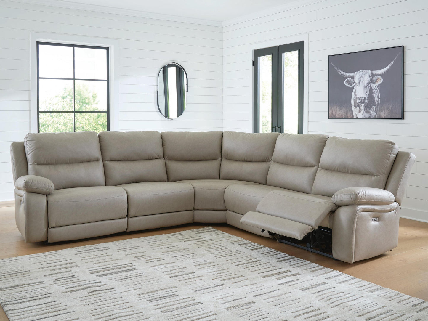 Seccional reclinable eléctrico de 5 piezas Narwhal Place