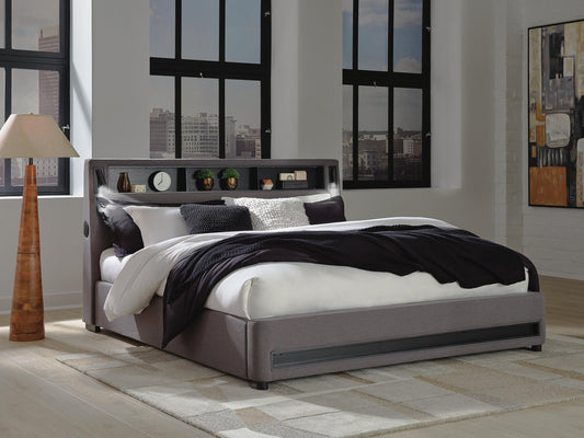 Cama tapizada Verishaw California con audio inalámbrico