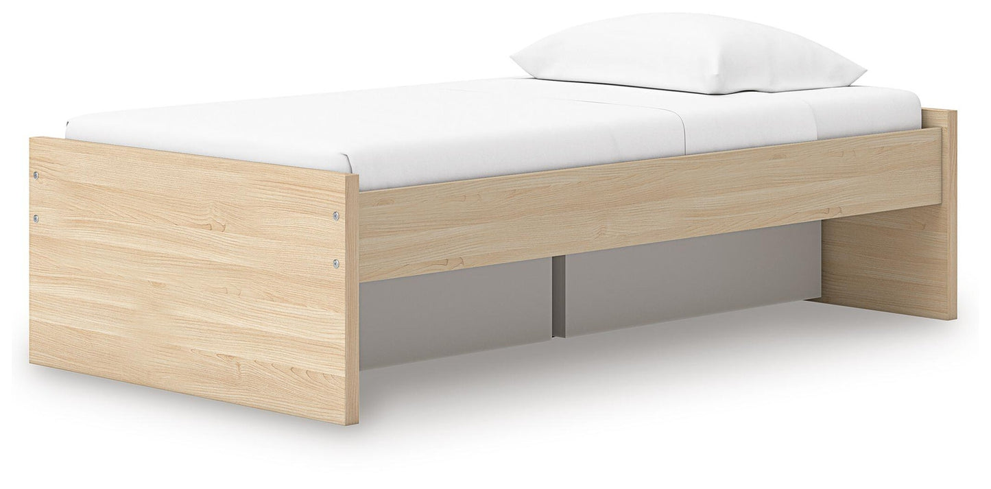 Ashley Express - Cama con plataforma Onita con 1 espacio de almacenamiento lateral