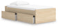 Ashley Express - Cama con plataforma Onita con 1 espacio de almacenamiento lateral