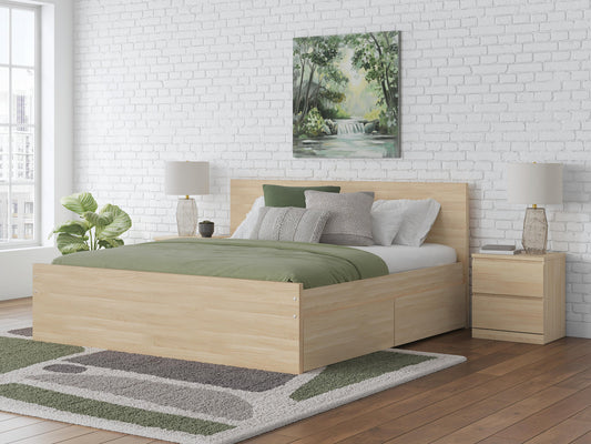 Ashley Express - Cama de plataforma Onita con 2 espacios de almacenamiento laterales