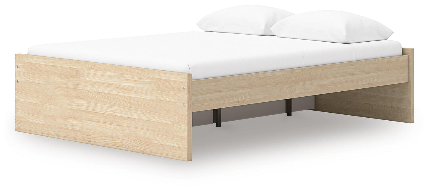 Ashley Express - Cama con plataforma Onita con 1 espacio de almacenamiento lateral