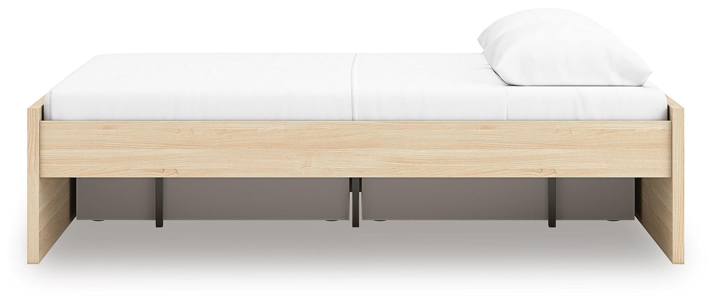 Ashley Express - Cama con plataforma Onita con 1 espacio de almacenamiento lateral