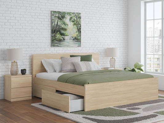 Ashley Express - Onita  Panel Platform Bed With 1 Side Storage