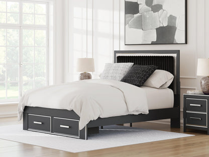 Zuraleus  Upholstered Panel Storage Bed