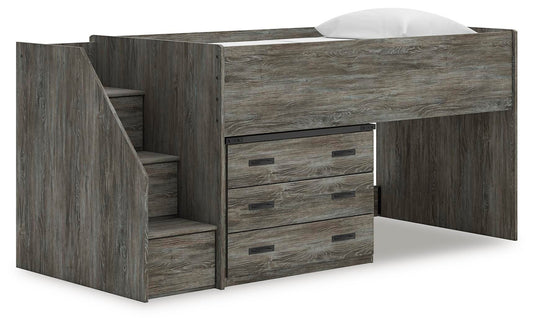 Frandern  Loft Bed With Drawer Storage