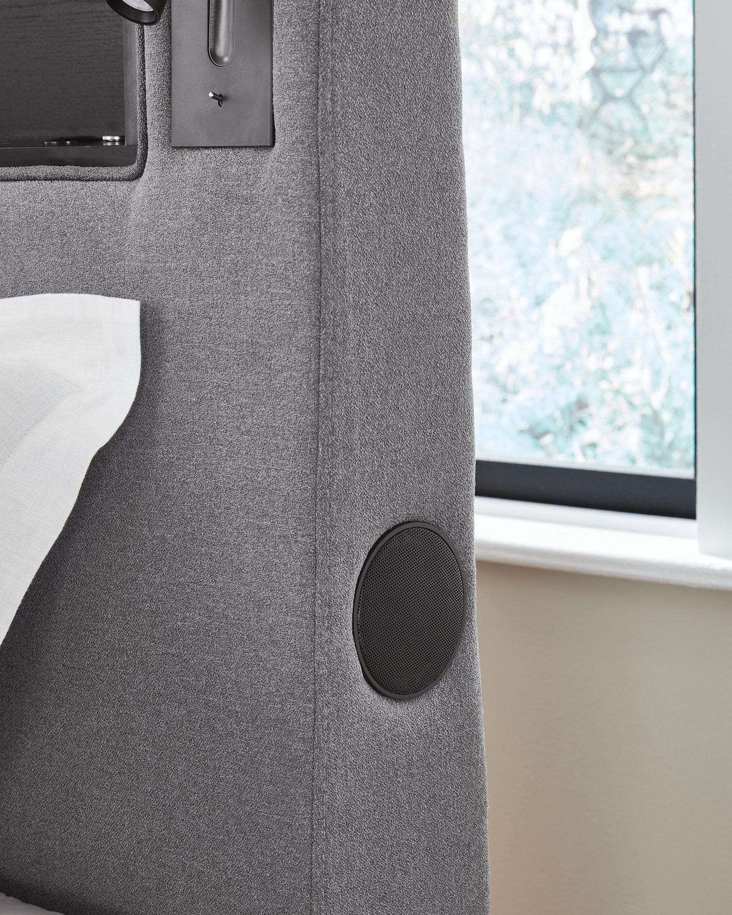 Ashley Express - Verishaw  Upholstered Bed With Wireless Audio