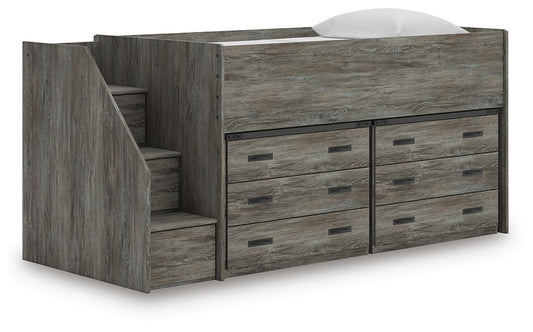 Frandern  Loft Bed With Drawer Storage