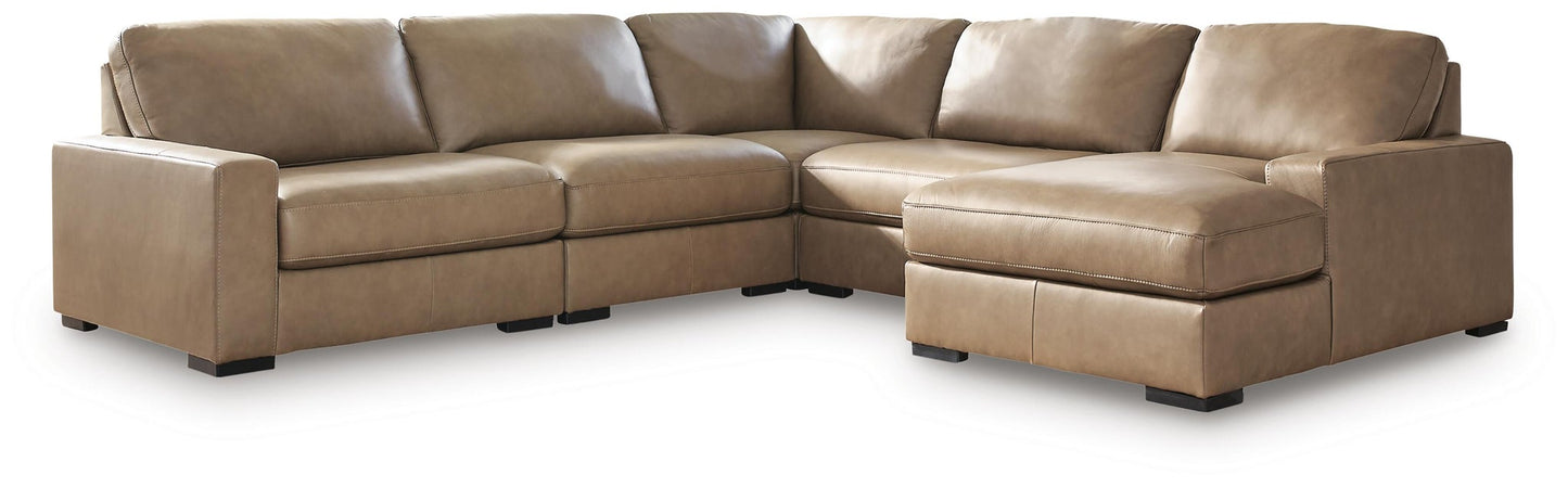 Seccional de 5 piezas Veronella con chaise longue