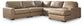 Seccional de 5 piezas Veronella con chaise longue