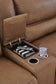 Seccional reclinable eléctrico de 3 piezas DeepWakes con chaise longue
