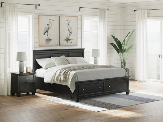 Cama con almacenamiento Lanolee