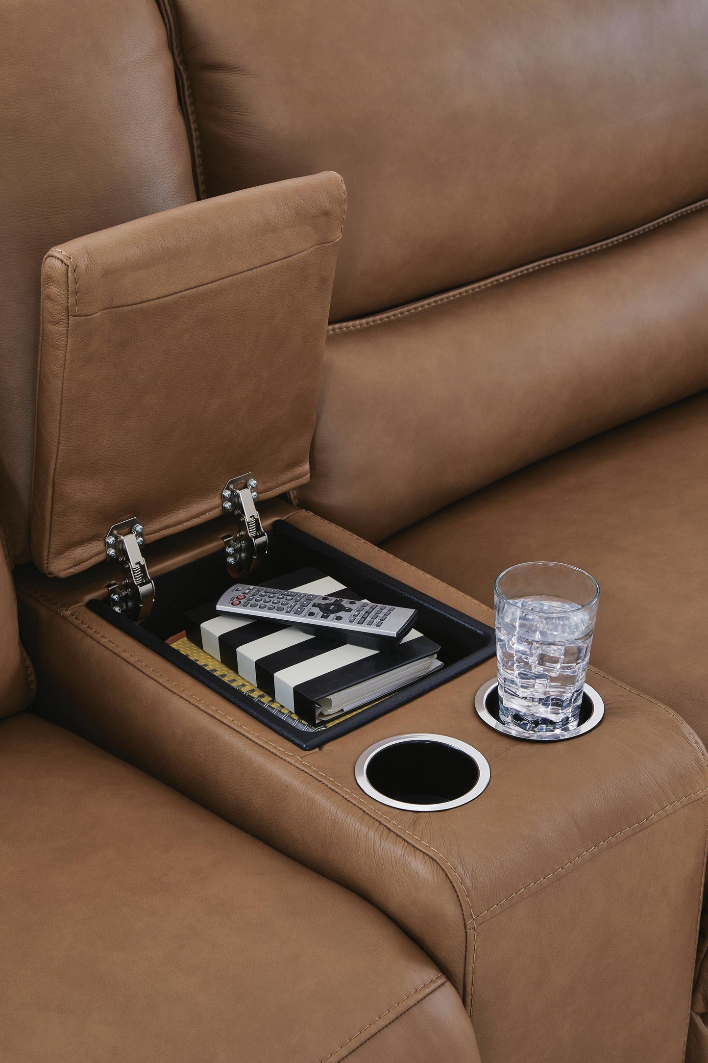 Seccional reclinable eléctrico de 6 piezas DeepWakes con diván