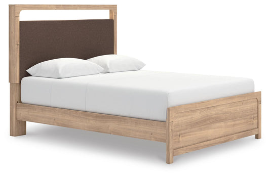 Cama de plataforma tapizada Kinlanni