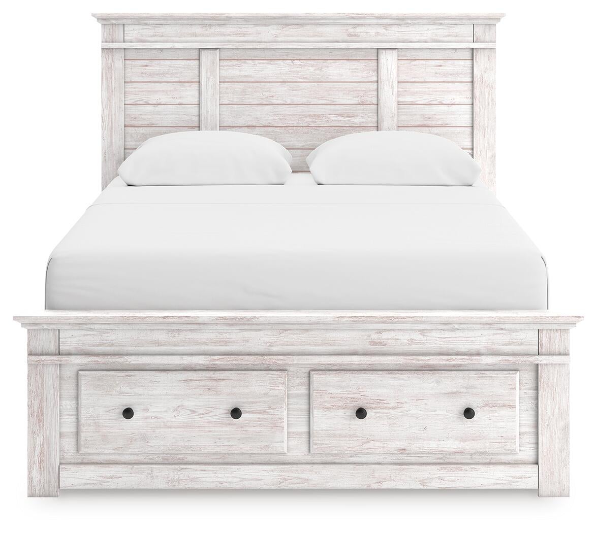 Makidern  Panel Storage Bed