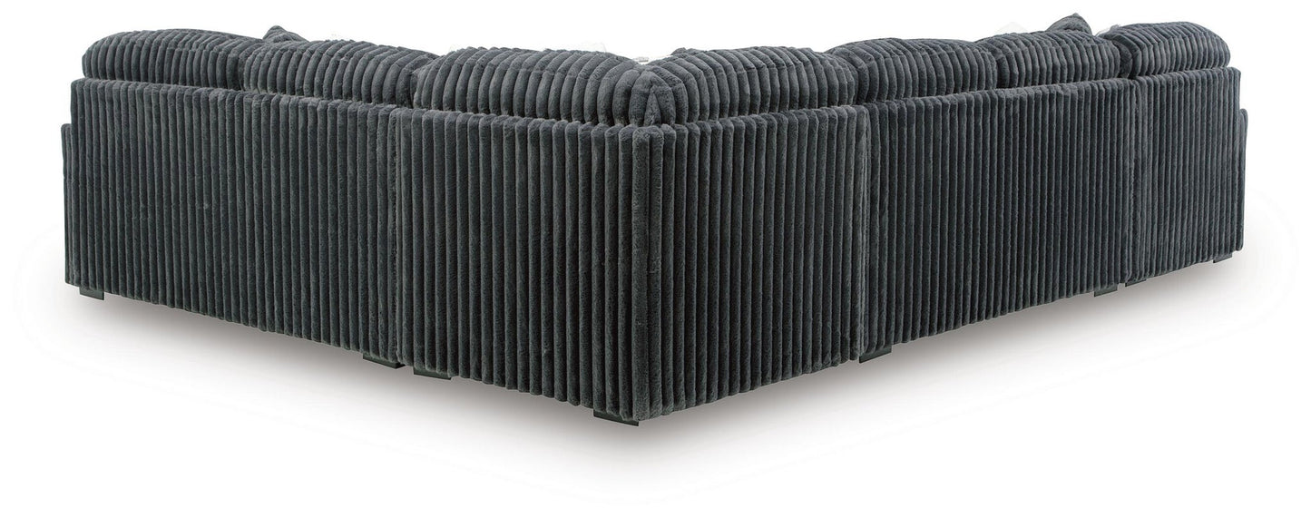 Seccional de 4 piezas Midnight-Madness con chaise longue