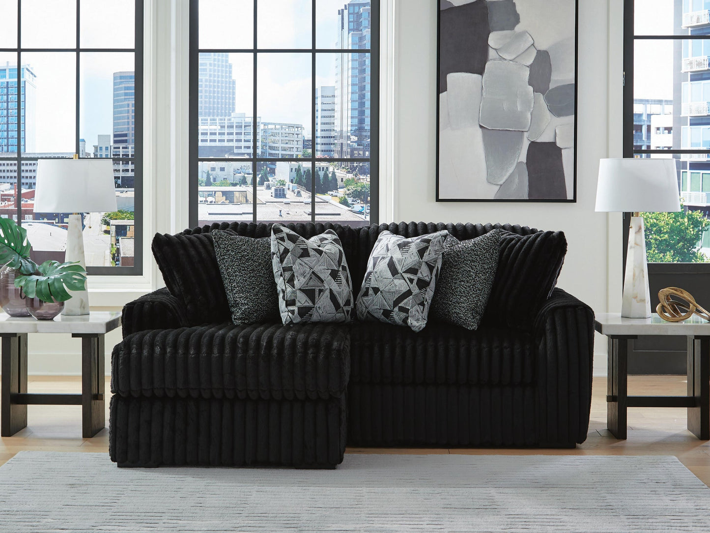 Sofá seccional de 2 piezas con chaise Midnight-Madness
