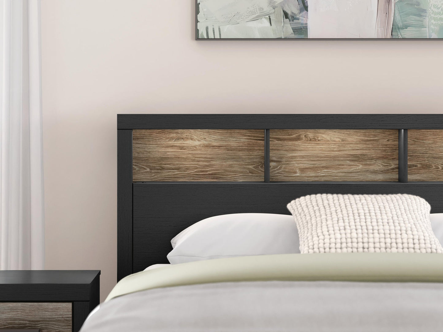 Broachmyn  Bookcase Panel Bed