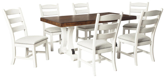 Mesa de comedor Valebeck y 6 sillas