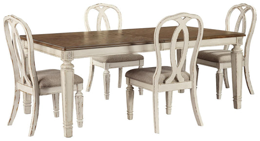 Mesa de comedor Realyn y 4 sillas