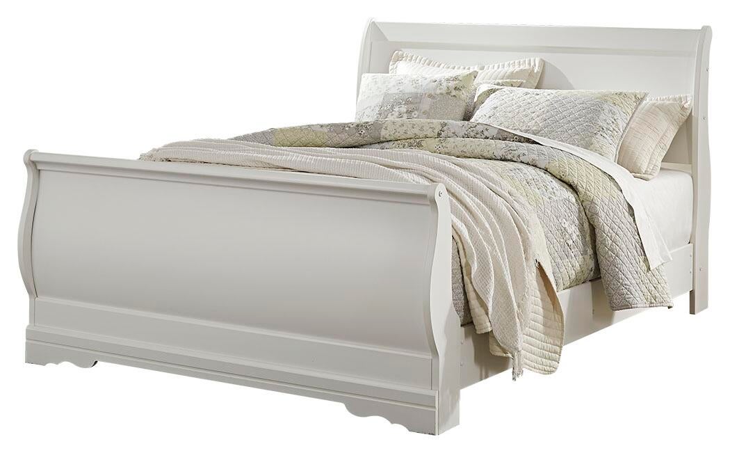 Cama trineo Anarasia con tocador con espejo